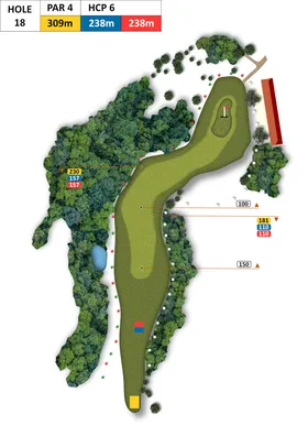 Bahnkarte Bahn 18, Par 4