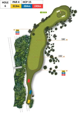 Bahnkarte Bahn 6, Par 4