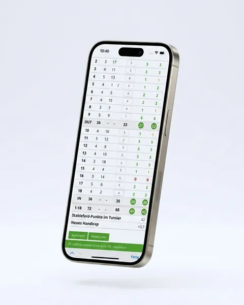 Startzeit über PC CADDIE
